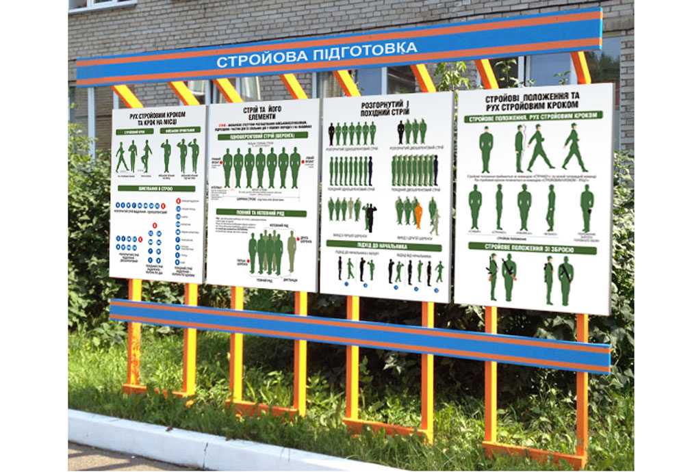 Баннеры по строевой подготовке