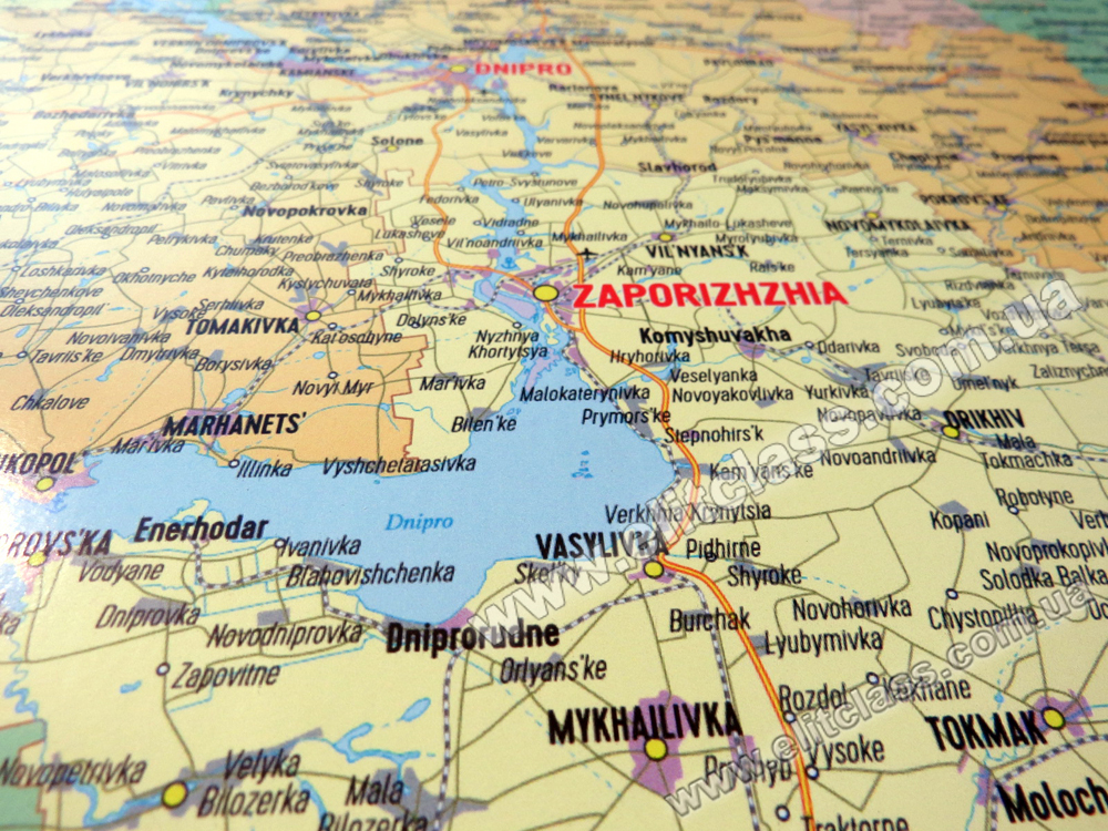 Англійська карта України